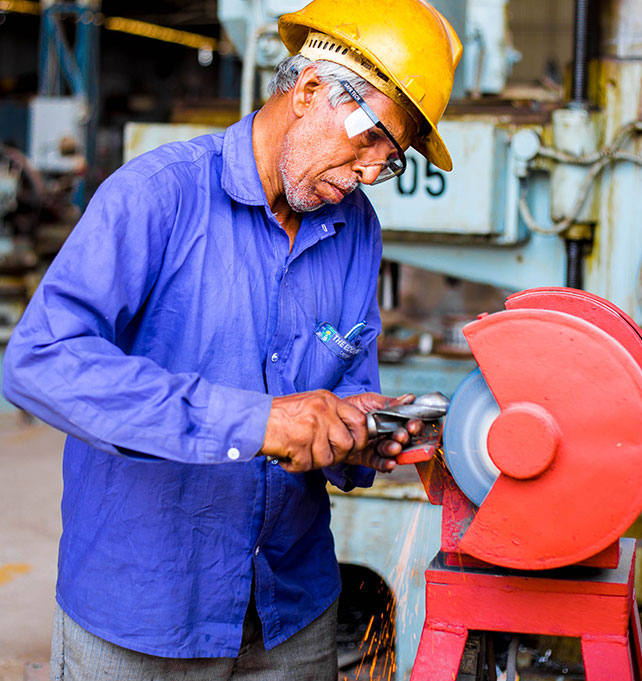 Man grinding metal part info-06